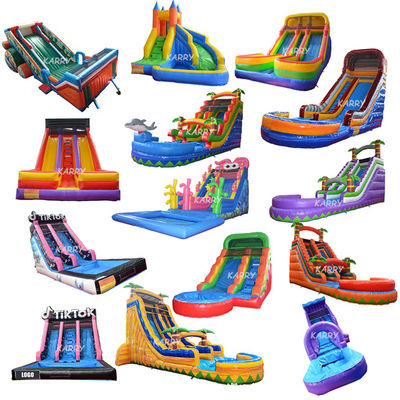 Stimulating Alpine Slide for Adults Inflatable Water Slide Pool Kids Indoor Slide