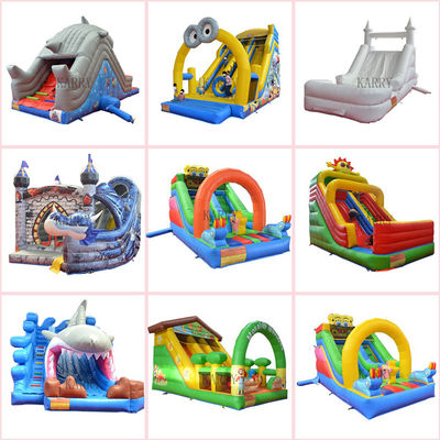 Customized Logo PVC Water Park Inflatable Game Slide N Slip for Big Kids Endless Fun