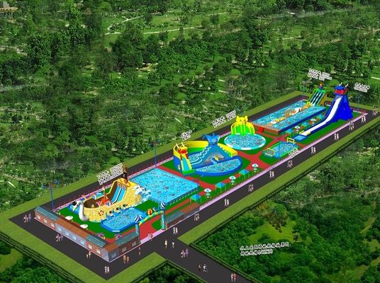 5-10 Kids Allowed Inflatable Water Park at Resort Hotel for Fun and Excitement