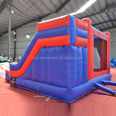 Sea/Air/Express Shipping Spiderman Inflatable Castle Combo Slide for Indoor Parties
