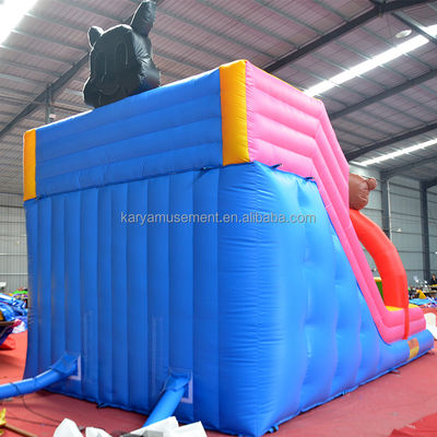 32ft 3 Bears Bouncer Trampoline House with Double Lane Inflatable Slides and Durable