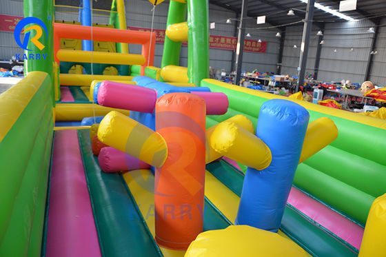 Highly Durable Inflatable Palm Tree Obstacle Course for Team Events and Party Rentals