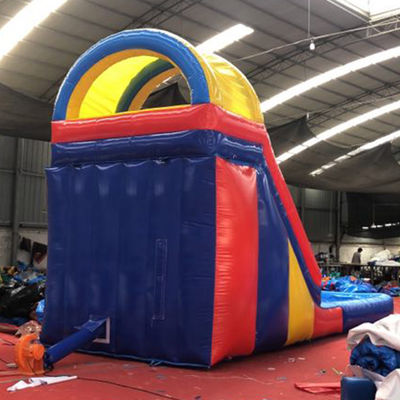 EN14960 Certified Popular Inflatable Water Slide Combo with Dip Curve and Wild Splash
