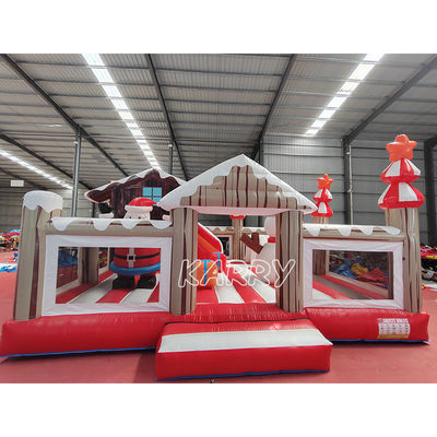 CE/EN71/EN14960 Certified Inflatable Christmas Bounce House Combo for Kids Playground