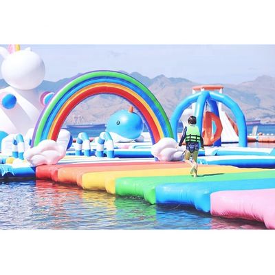 Unleash Your Inner Child Colorful Unicorn Inflatable Water Park for the Whole Family