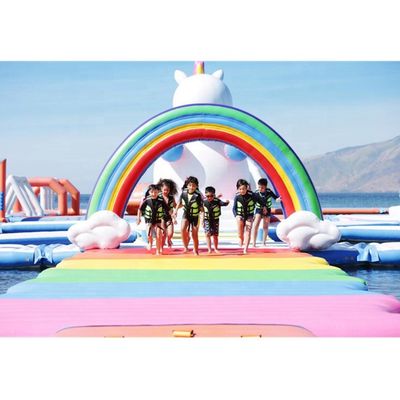 Unleash Your Inner Child Colorful Unicorn Inflatable Water Park for the Whole Family