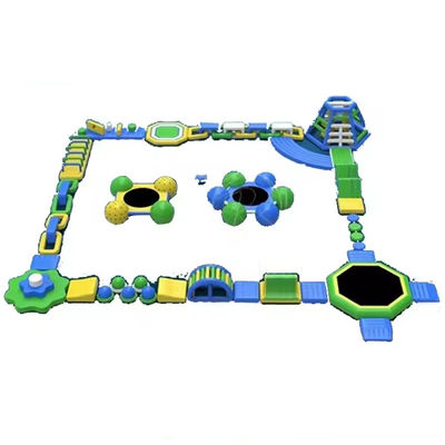 Entertainment Inflatable Water Park with Blower and Repair Kit Max Capacity 100-500kg