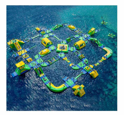 Entertainment Inflatable Water Park with Blower and Repair Kit Max Capacity 100-500kg
