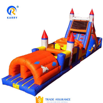 Features PORTABLE Inflatable Obstacle Course Adult Game for Sports and Kids' Activities