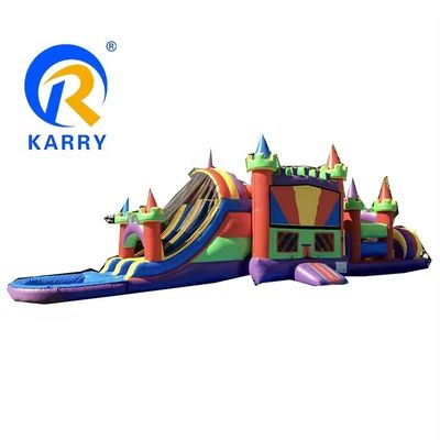 Features PORTABLE Inflatable Obstacle Course Adult Game for Sports and Kids' Activities