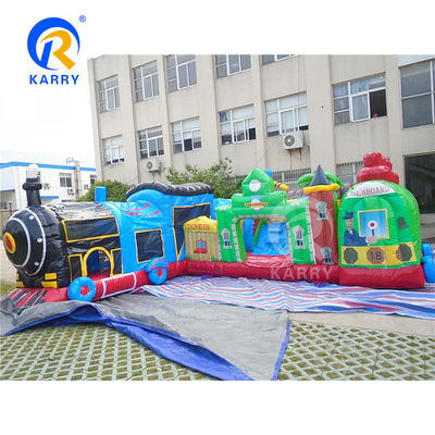 PVC Material Kids Activity Center Inflatable Bounce House Obstacle Course for Event