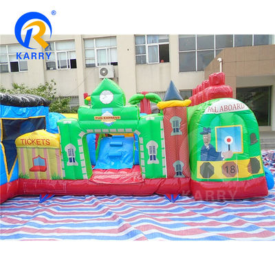 PVC Material Kids Activity Center Inflatable Bounce House Obstacle Course for Event