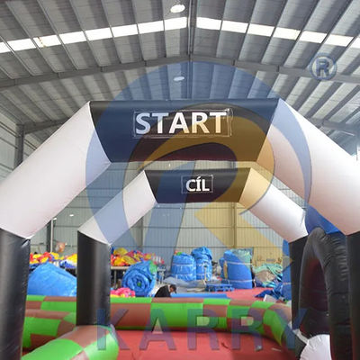 Amusement Digital Printing PVC Inflatable Bumper Car Track for Indoor or Outdoor Fun