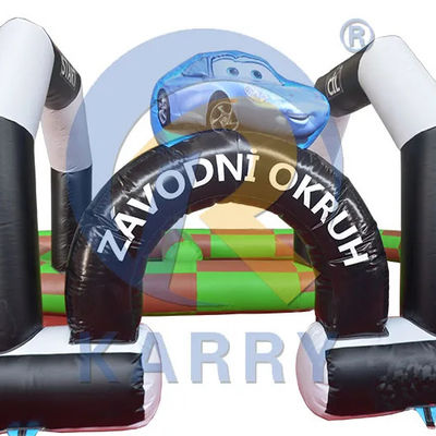 Amusement Digital Printing PVC Inflatable Bumper Car Track for Indoor or Outdoor Fun