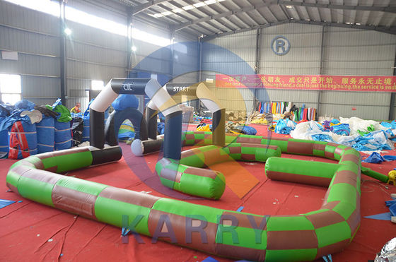 Amusement Digital Printing PVC Inflatable Bumper Car Track for Indoor or Outdoor Fun