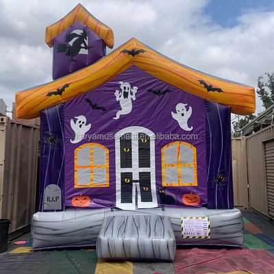 14 Years up Christmas 13x13ft Kids Inflatable Bounce House White Inflatable Bubble House