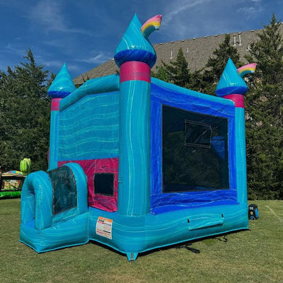 CE/EN71/EN14960 Certified Children's Inflatable Castle with Slide and Jumping Area