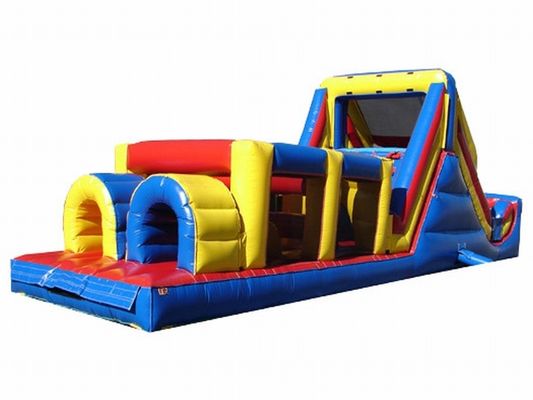 EN71 Certified Inflatable Water Race Bouncer Obstacle Course Slide for Outdoor Sports