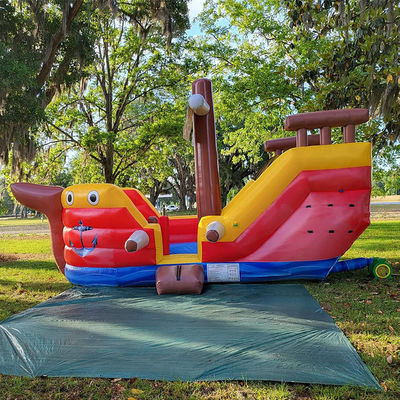 CE/EN71/EN14960 Certified Children's Inflatable Castle with Slide and Jumping Area