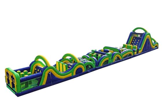 EN71 Certified Inflatable Water Race Bouncer Obstacle Course Slide for Outdoor Sports