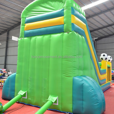 29ft PVC Inflatable Large Slide Combo with Football Theme and CE/EN71/EN14960 Certificate