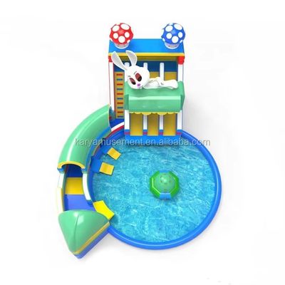 Upgrade Your Amusement Park with Our Oversize Pool and Inflatable Water Slide Combo