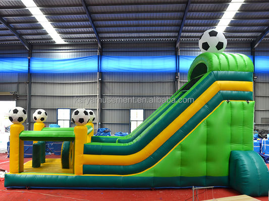 29ft PVC Inflatable Large Slide Combo with Football Theme and CE/EN71/EN14960 Certificate