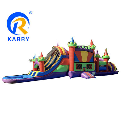 KR-OBS-904-2 Inflatable Obstacle Bouncer Slide Combo for Amusement Park Game