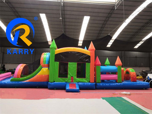 KR-OBS-904-2 Inflatable Obstacle Bouncer Slide Combo for Amusement Park Game