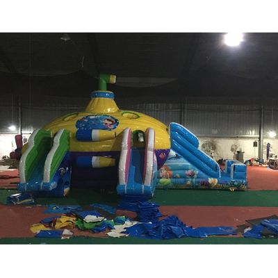 Customized Color Castle Dome Inflatable Water Park Submarine Water Mobile Land Park