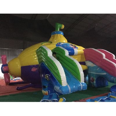 Customized Color Castle Dome Inflatable Water Park Submarine Water Mobile Land Park