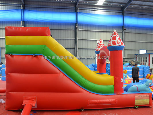 Customer Size 16ft Small Toddler Slide Inflatable Mickey Dry or Wet Slide for Jumpers