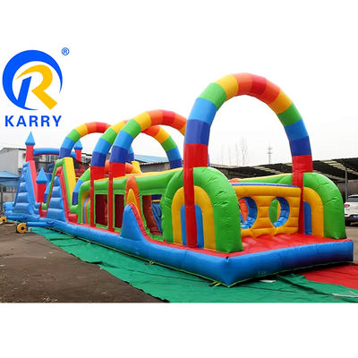 Amusement Park Equipments Interactive Inflatable Obstacle Course for Kids and Adults