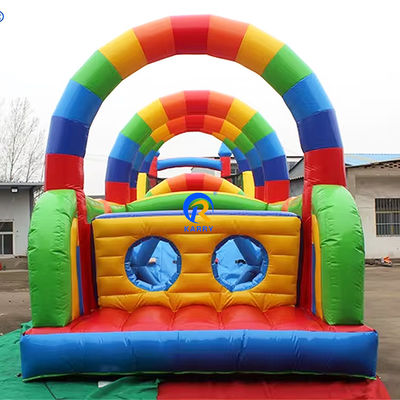 Amusement Park Equipments Interactive Inflatable Obstacle Course for Kids and Adults