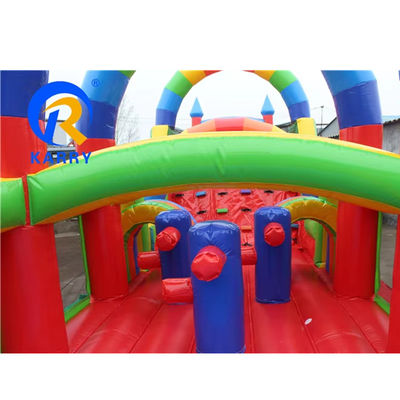 Amusement Park Equipments Interactive Inflatable Obstacle Course for Kids and Adults