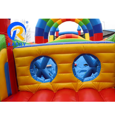 Amusement Park Equipments Interactive Inflatable Obstacle Course for Kids and Adults