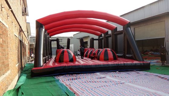 Amusement Park Equipments Interactive Inflatable Obstacle Course for Kids and Adults
