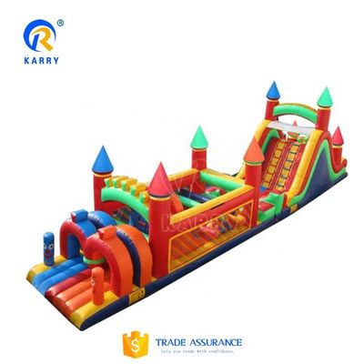 CE/EN71/EN14960 Approved Inflatable Obstacle Course for 0.55mm PVC Tarpaulin Material