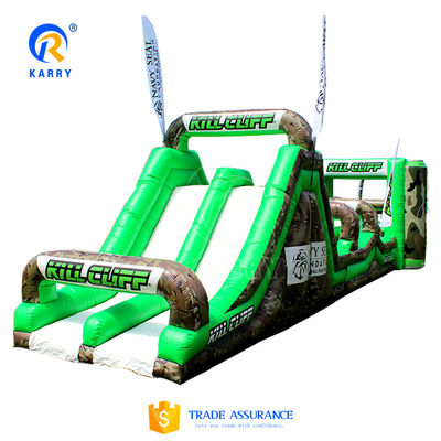 Printed Inflatable Obstacle Course for Rental Ultimate Survivor Challenge