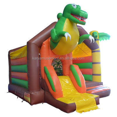 OEM Number 100-500kg Capacity Dinosaur Inflatable Castle with Slide Combo