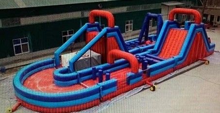 Acceptable OEM Inflatable Ocean Run Theme Obstacle Course for Unisex Challenge Games