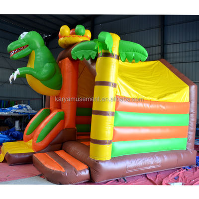 OEM Number 100-500kg Capacity Dinosaur Inflatable Castle with Slide Combo