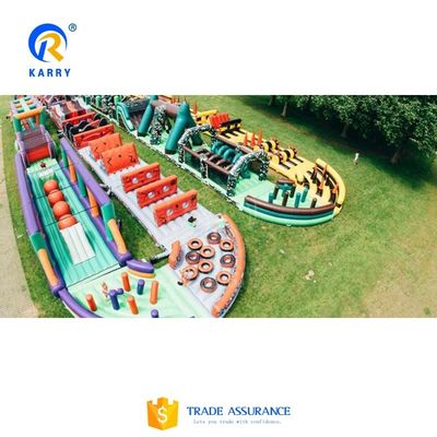 Acceptable OEM Inflatable Ocean Run Theme Obstacle Course for Unisex Challenge Games