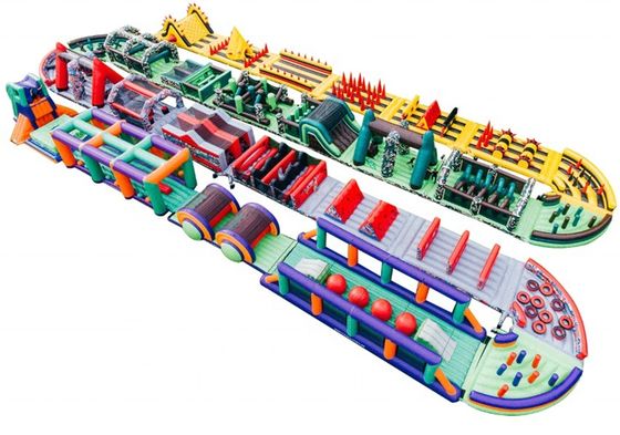 Acceptable OEM Inflatable Ocean Run Theme Obstacle Course for Unisex Challenge Games