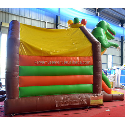 OEM Number 100-500kg Capacity Dinosaur Inflatable Castle with Slide Combo
