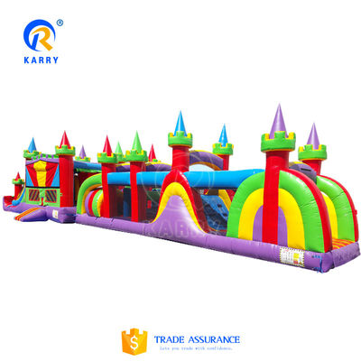 Giant Commercial Inflatable Obstacle Course Bounce House Slide PORTABLE Karry Outdoor