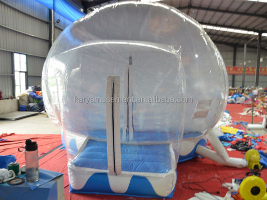 PORTABLE Halloween Snow Globe Tent Transparent Inflatable Bubble House Balloon For Kids