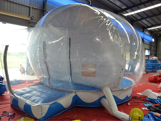 PORTABLE Halloween Snow Globe Tent Transparent Inflatable Bubble House Balloon For Kids