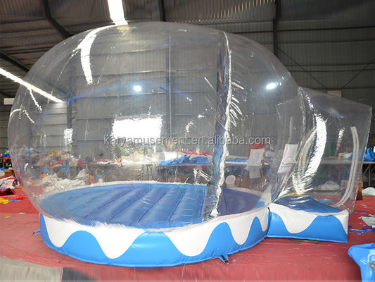 PORTABLE Halloween Snow Globe Tent Transparent Inflatable Bubble House Balloon For Kids