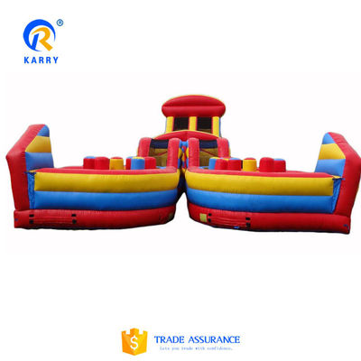 Outdoor Playground Inflatable Obstacle Course Race for Kids and Adults Customized